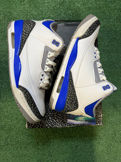 Jordan 3 Racer blue size 9.5men/11women
