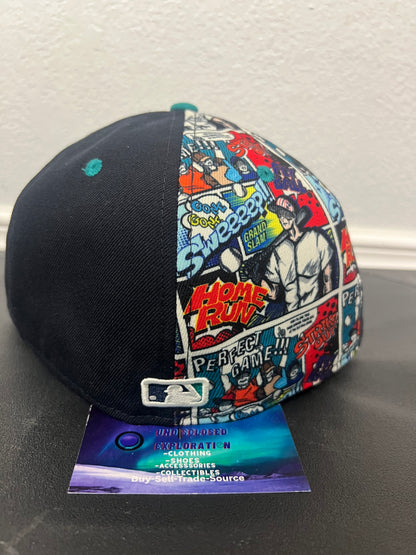 Seattle mariners comic fitted hat