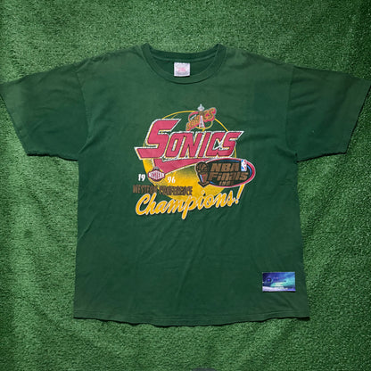 Vintage Seattle SuperSonics Western Conference Champs Shirt 1996