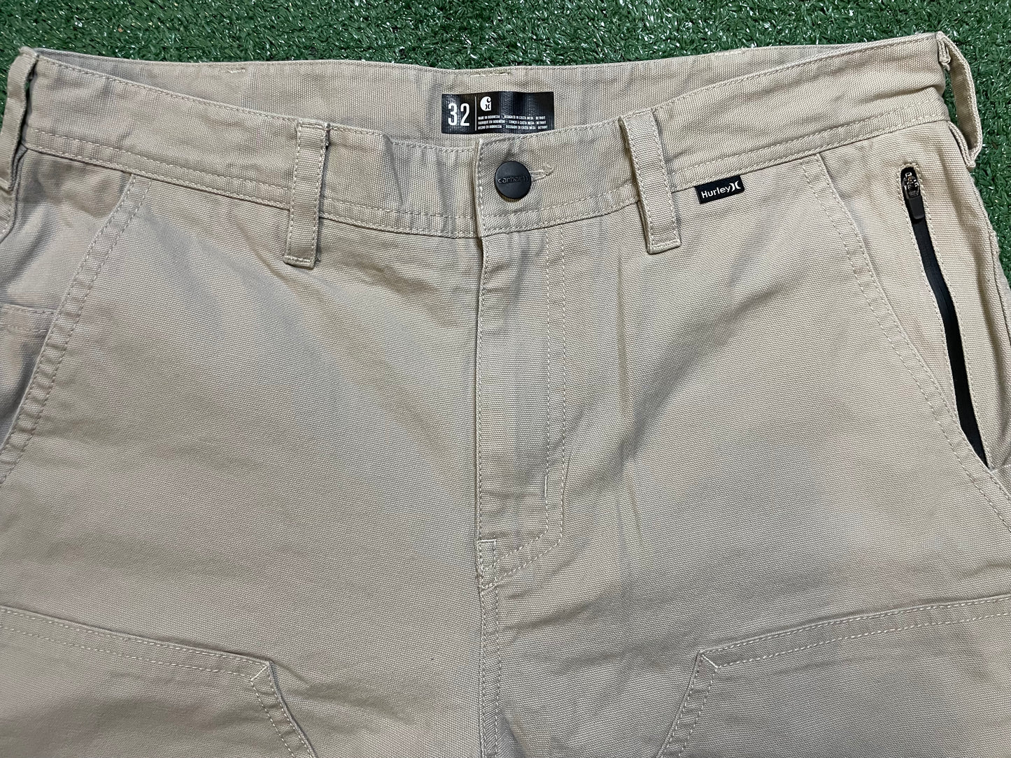 Hurley X Carhartt tan double knees pants