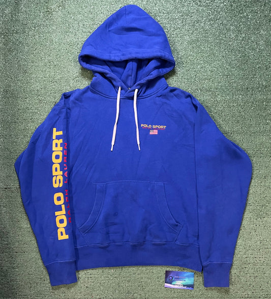 royal blue Polo Sport Ralph Lauren fleece hoodie