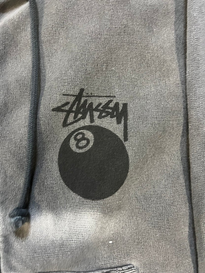 Stussy 8 ball grey hoodie