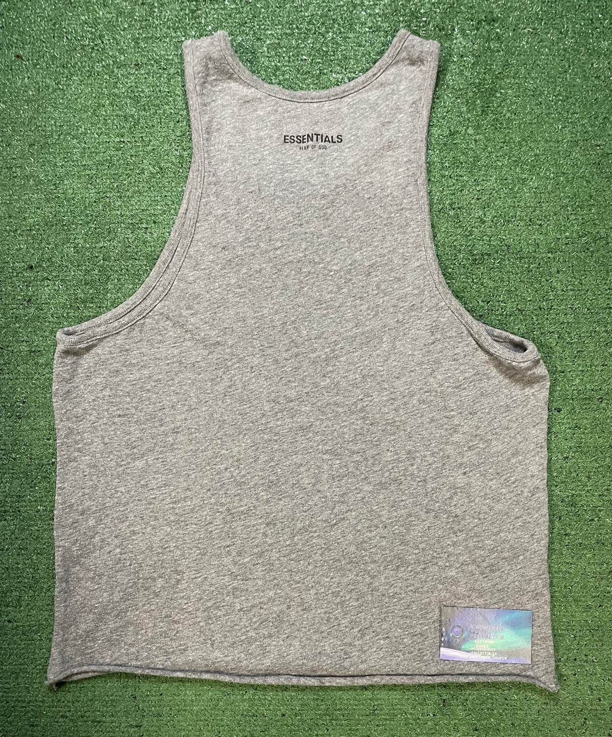 Fear of God Essentials heather grey tank top
