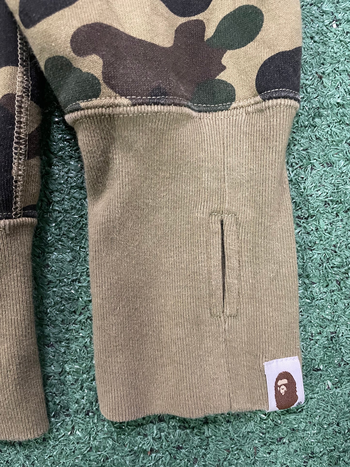 Bape 1st camo daiwa fish full zip hoodie