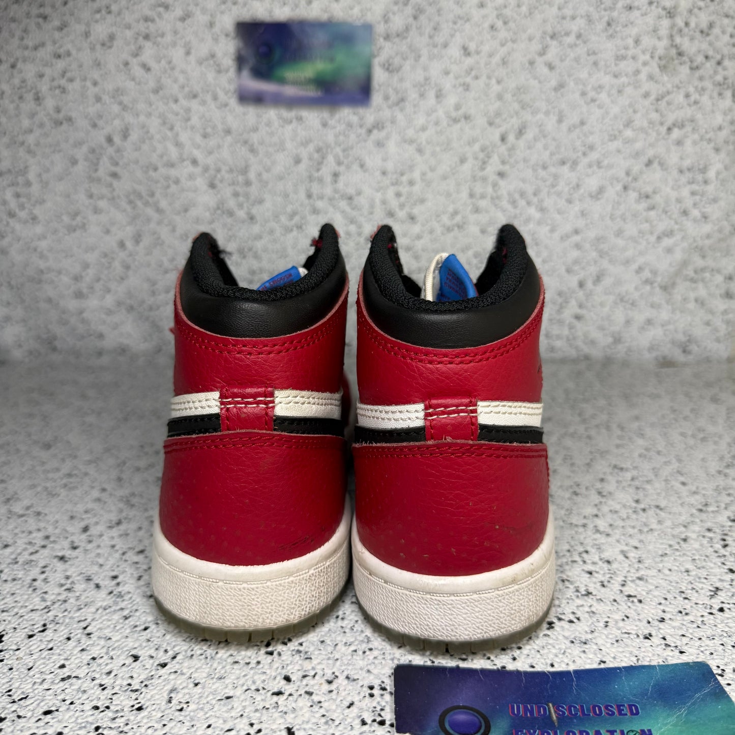 Jordan 1 Spider Man Origin Story 1.5 Y “Preowned”