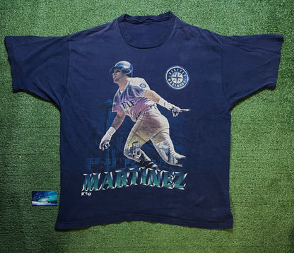 Vintage 1990s Edgar Martinez seattle mariners photo tee