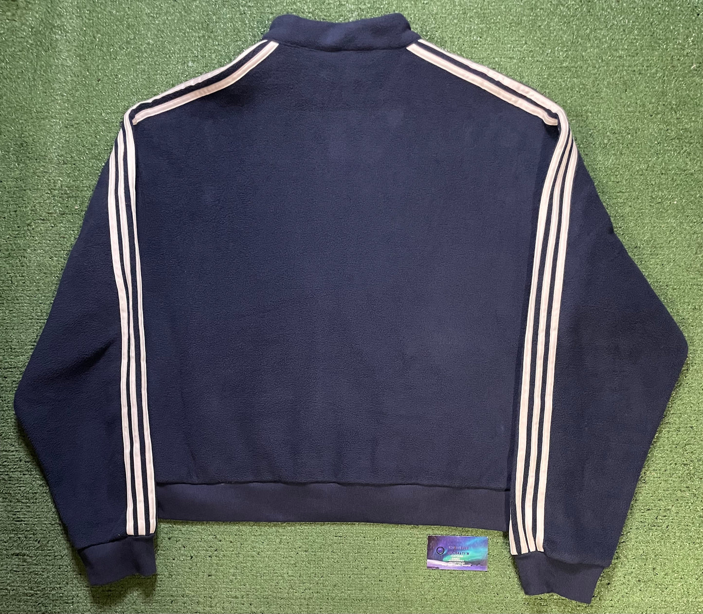 HMDD pear navy & white zip up jacket