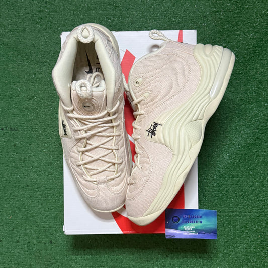 Nike Stussy Air Penny 2 Fossil 11 Men/12.5 Women “Preowned”