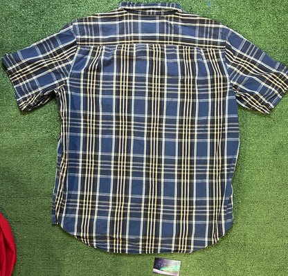 Carhartt blue short sleeve button up