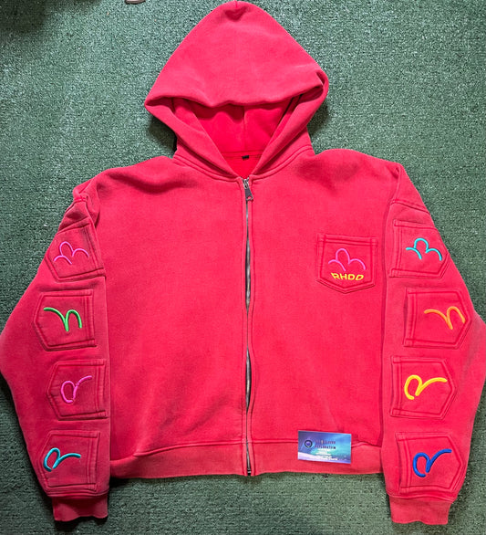 Hmdd X Gv Gallery lychee zip up hoodie