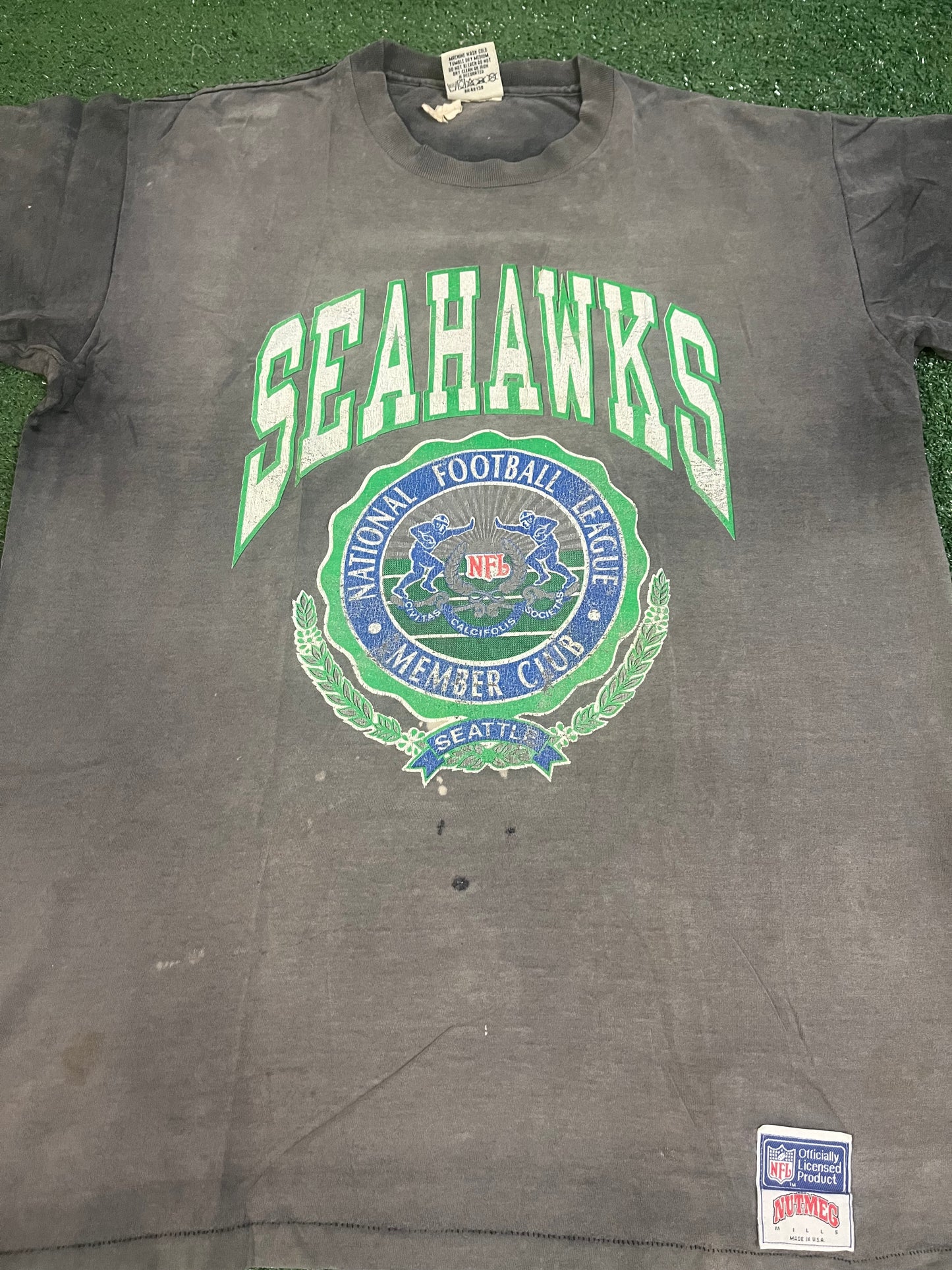 Vintage Seattle Seahawks NFL  members club tee