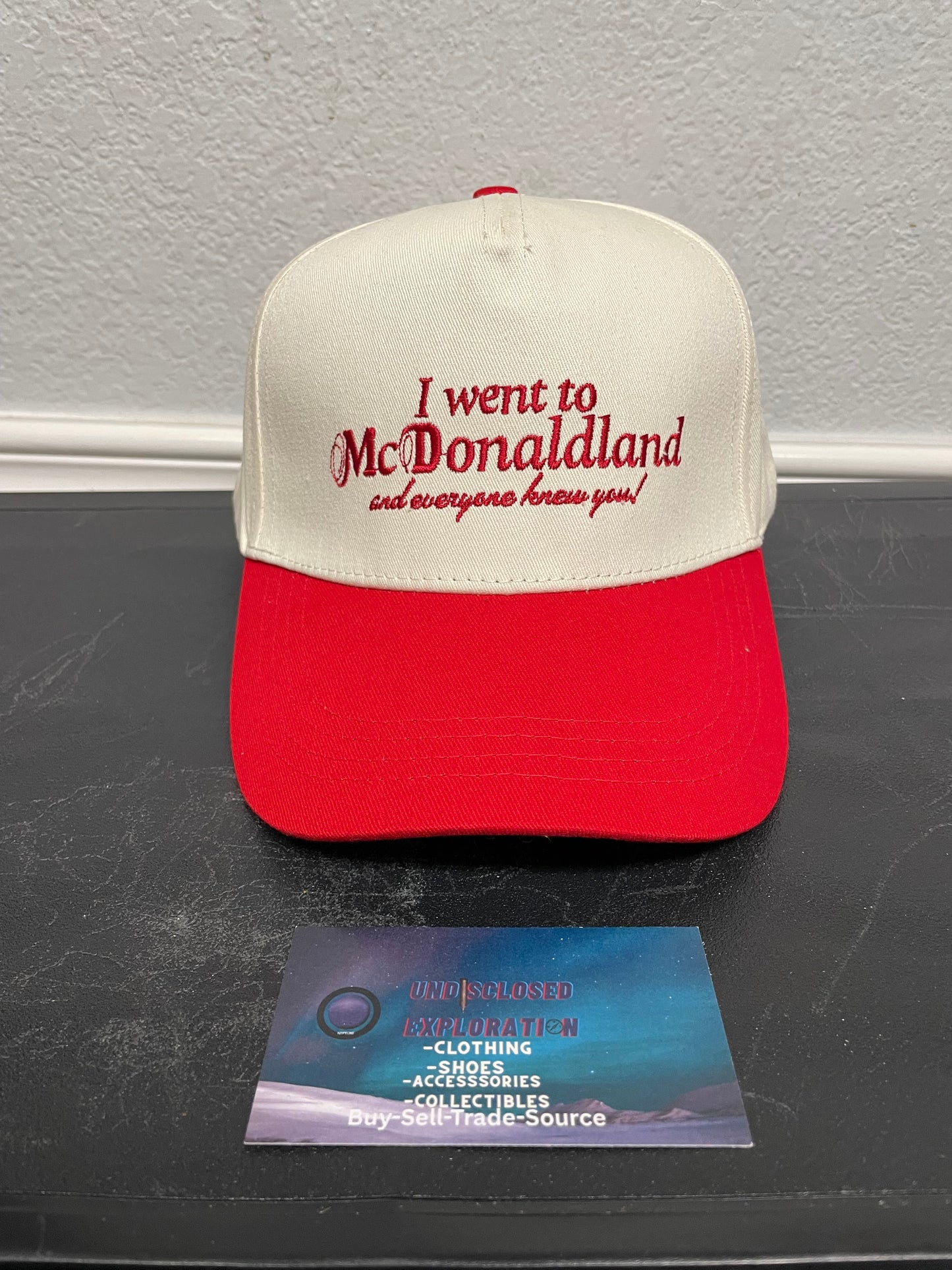 McDonaldland cream & red hat