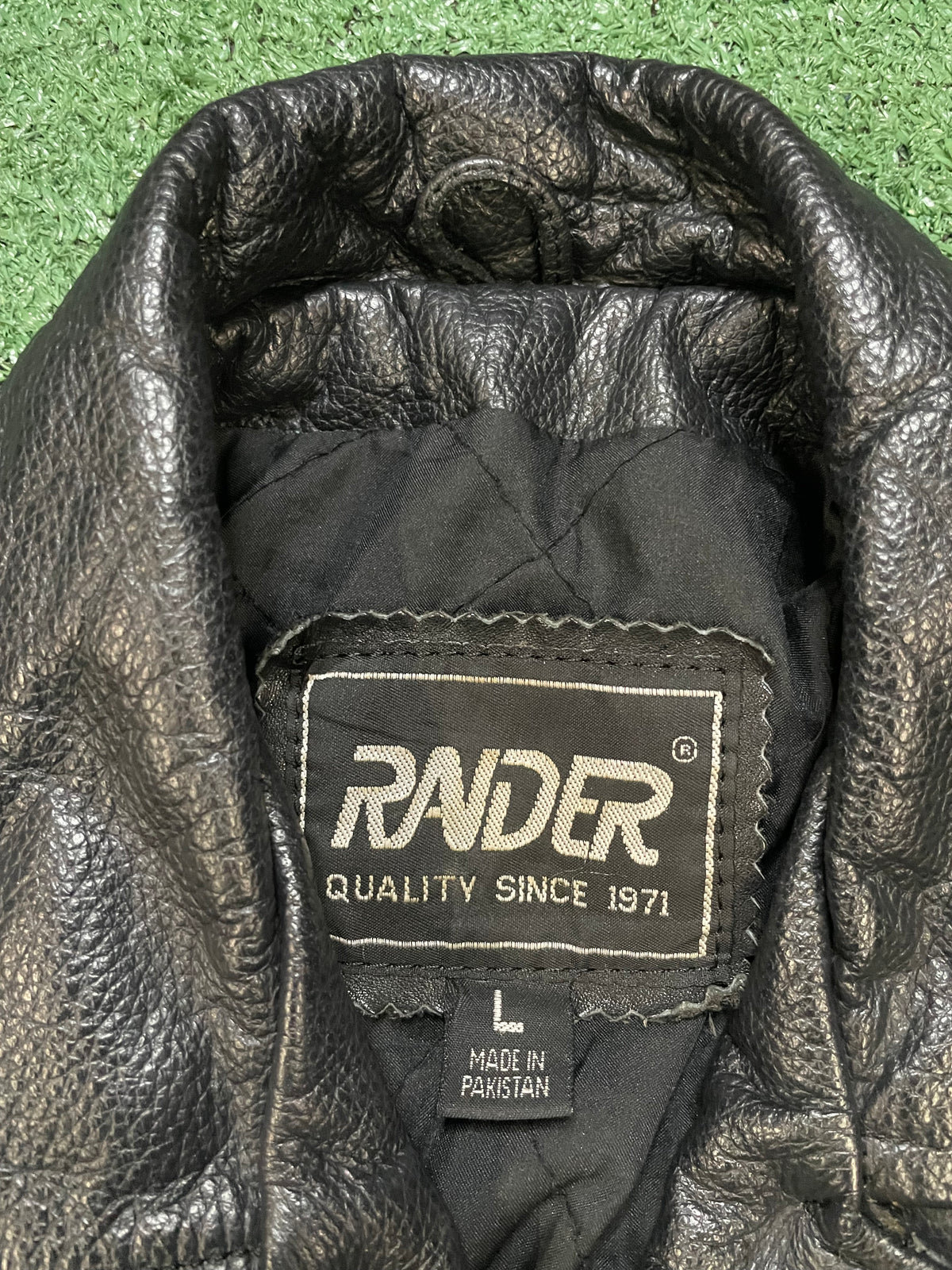 Raiders Leather biker Jacket