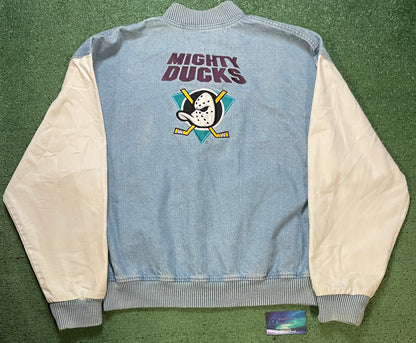 Vintage 1990s Mighty Ducks hockey Jean jacket