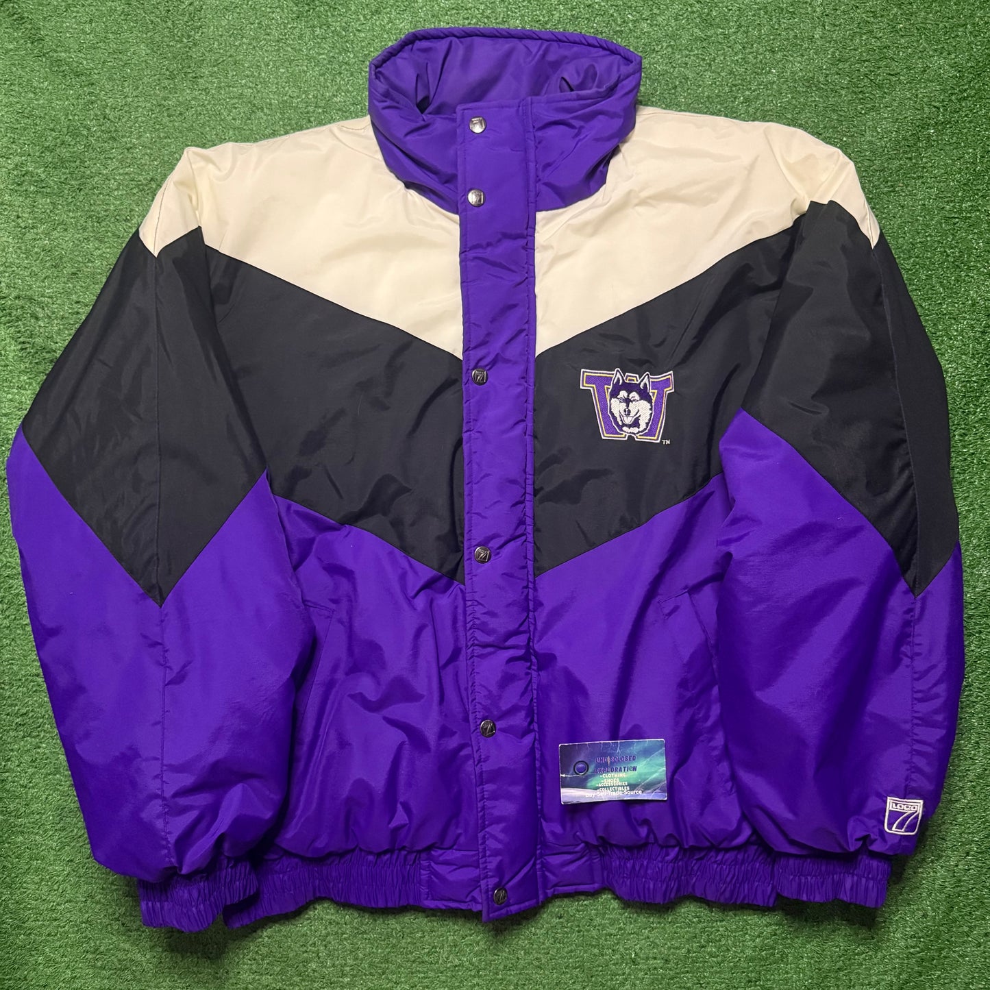 Vintage 1990s UW university of Washington Huskies Logo 7 Jacket