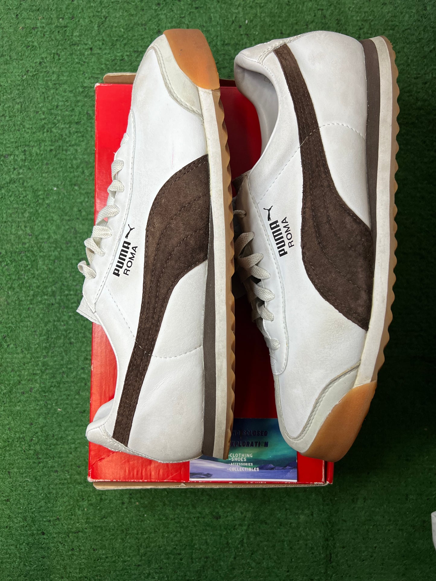 Puma Roma PF Brown and gum size 12men/13.5women