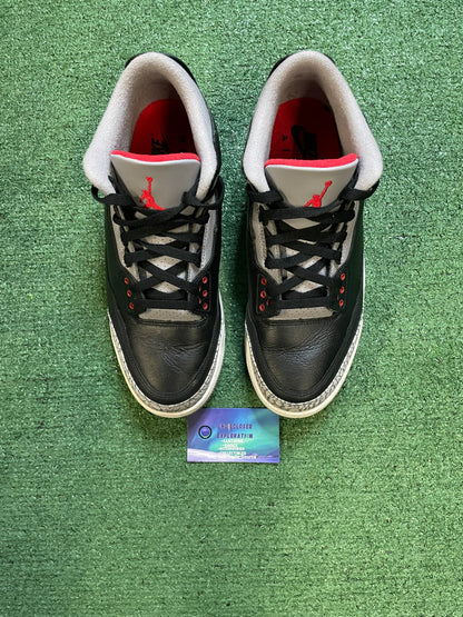Jordan 3 Black Cement 2025 size 10.5men/12women