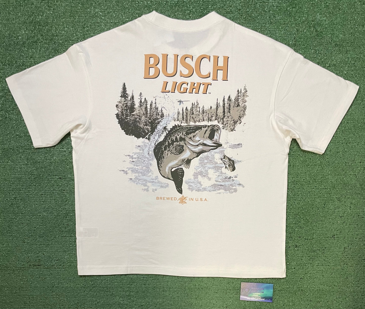Busch Light brewed in the USA American eagle tee