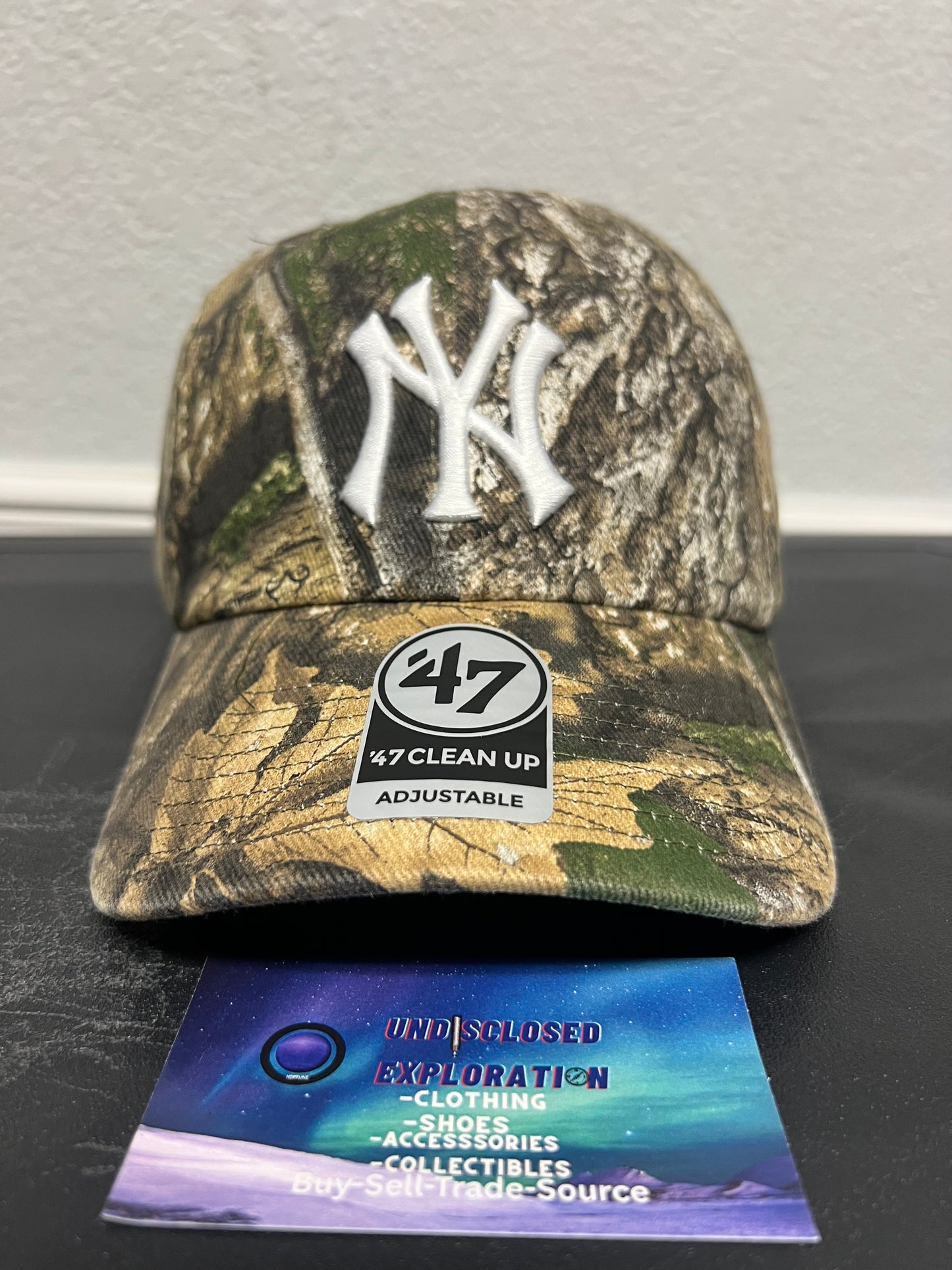 New York Yankees real tree camo hat