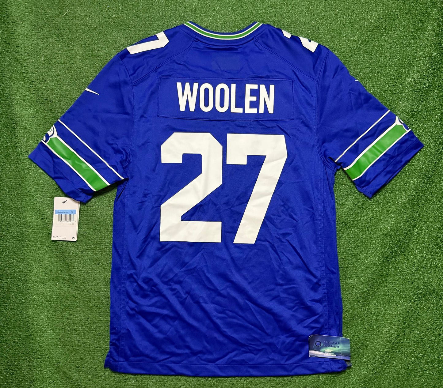 Seattle Seahawks Nike ThrowBack Jersey Tariq Woolen