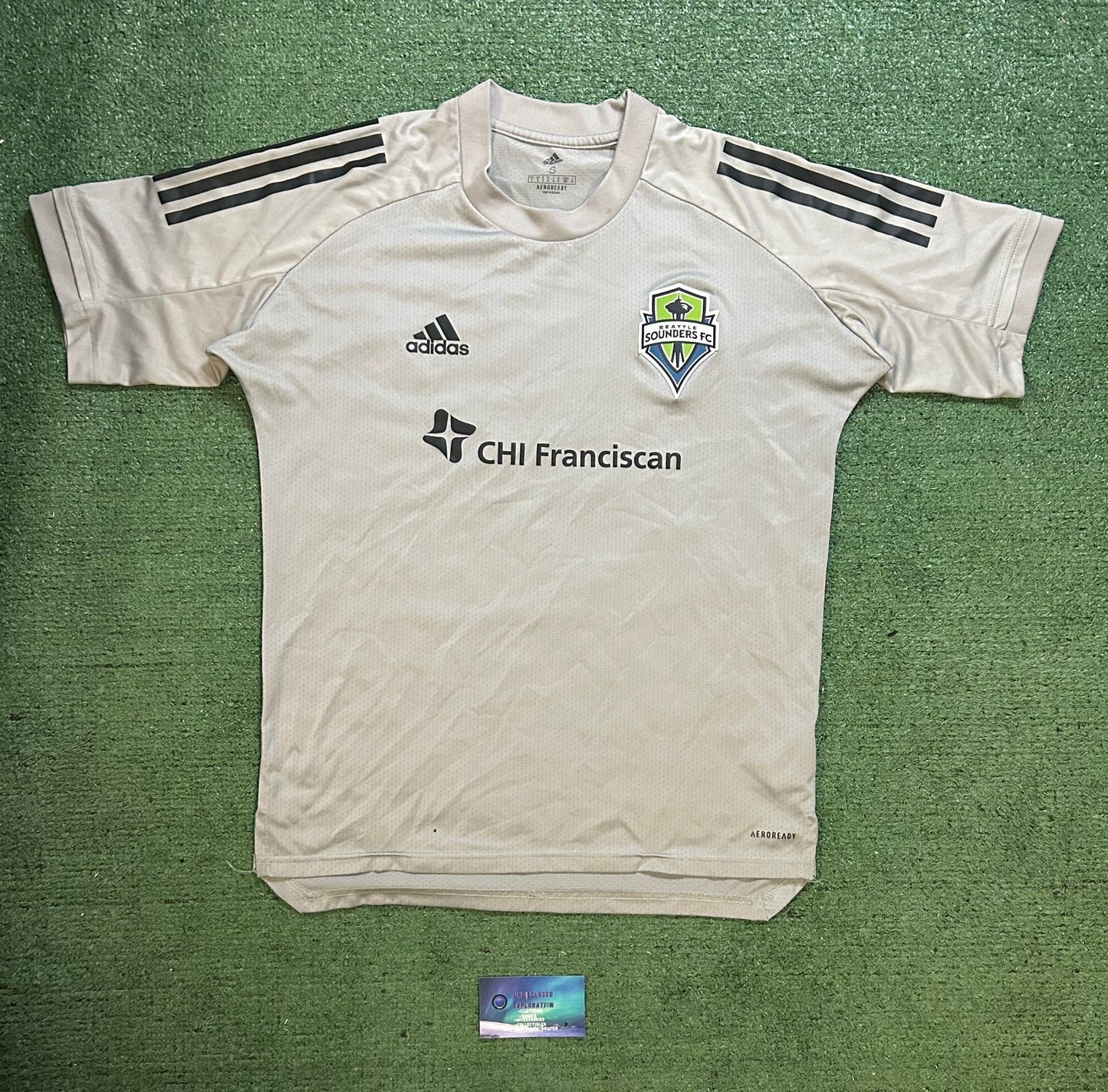 Adidas Seattle Sounders FC gray training jersey