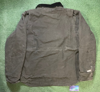 Carhartt forest green work jacket