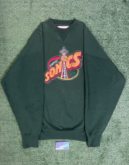 Vintage 1990s Seattle sonics embroidered crewneck