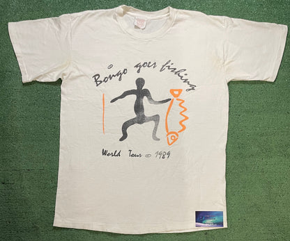 Vintage 1980s Bongo goes fishing world tour tee