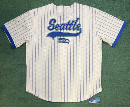 Seattle Seahawks Mitchell and ness baseball jersey