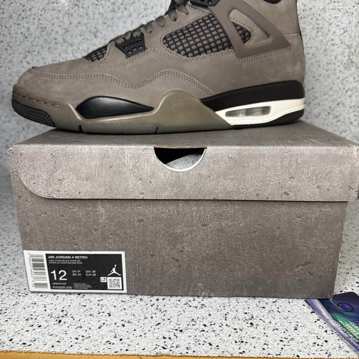Jordan 4 Cave Stone 12 Men/13.5 Women “Preowned”