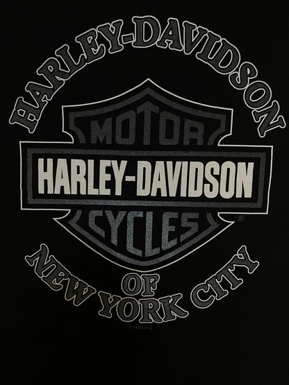 Vintage 2000s Harley-Davidson New York City skyline tee