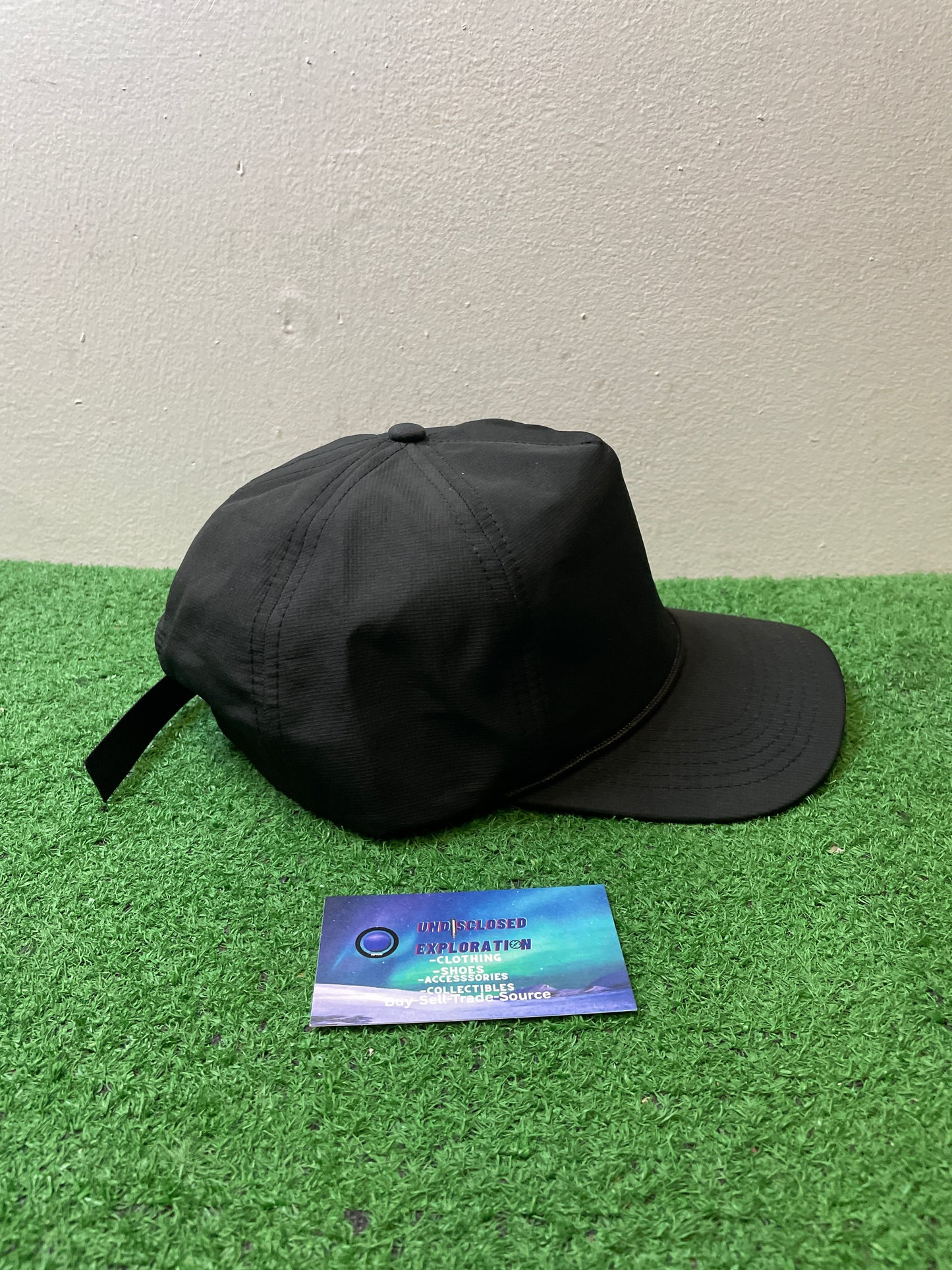 Black basic blank hat