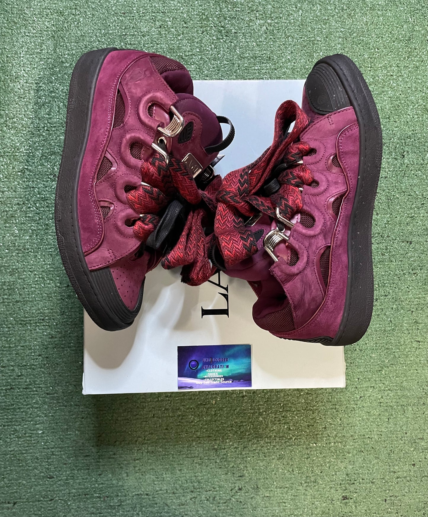 Lanvin Paris curb burgundy size 10men/11.5women(EU 43)