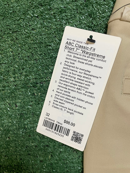 lululemon ABC classic warpstreme shorts