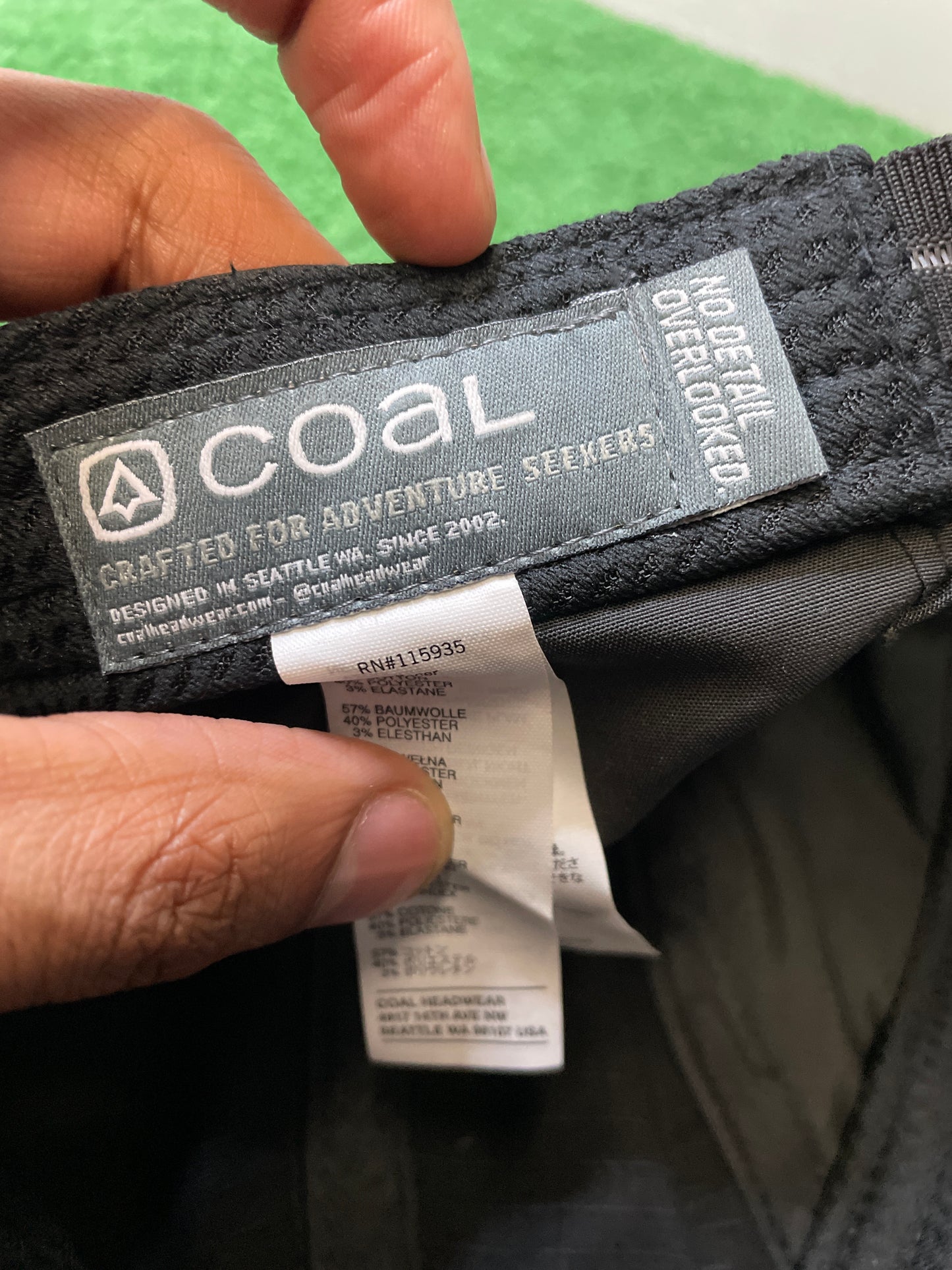 Coal pacer low black hat
