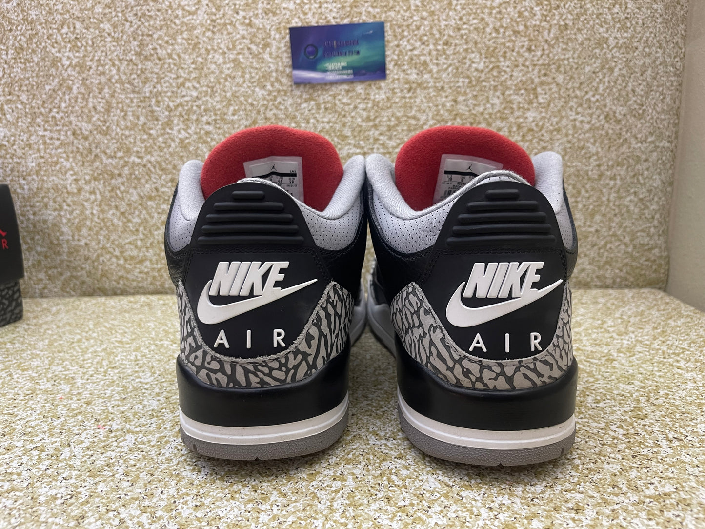 Jordan 3 Black Cement “Preowned” Size 10 men