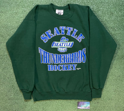 Vintage 1990s Seattle Thunderbirds hockey jersey crewneck