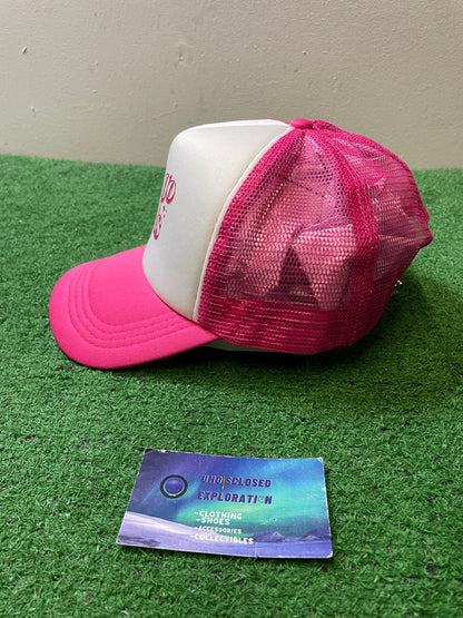 Let’s go girls pink and white hat