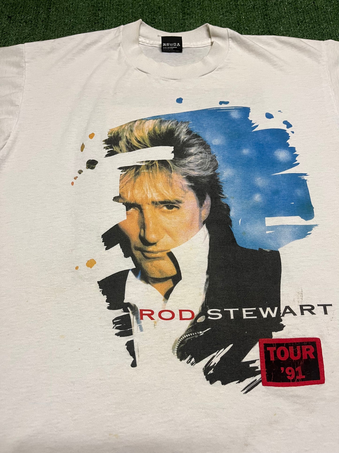 Vintage 1991 rod Stewart tour tee