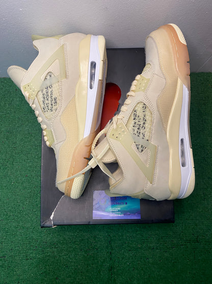 Jordan 4 off white sail size 8.5men/10women