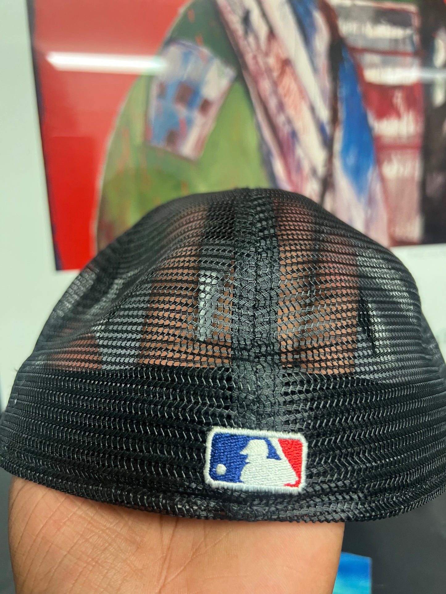 Fear of god essentials X new Era black mesh fitted hat