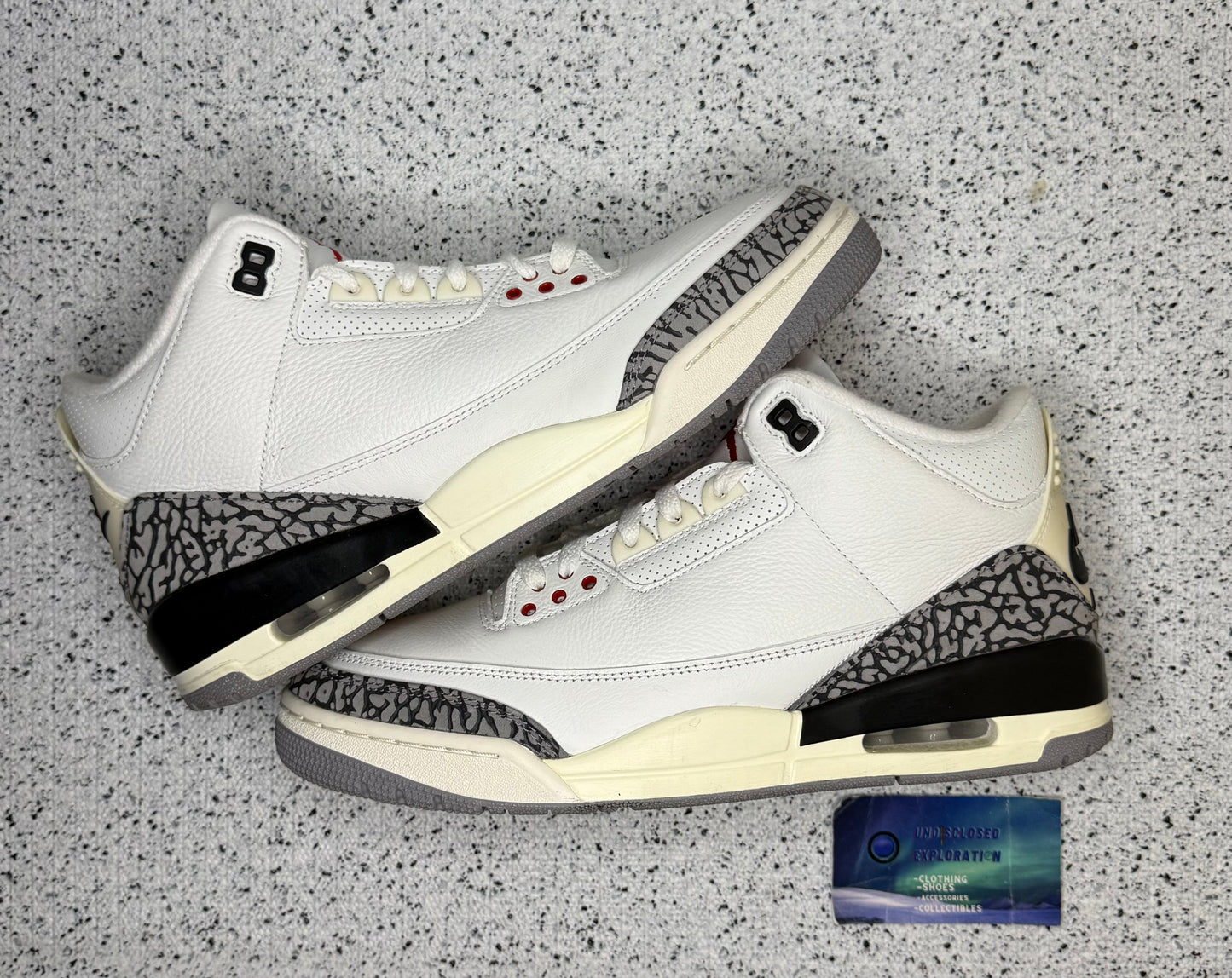 Jordan 3 White Cement 10 Men/11.5 Women “Preowned”