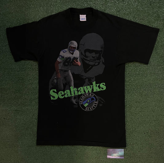 Vintage 1980s Seattle Seahawks Steve largent tee