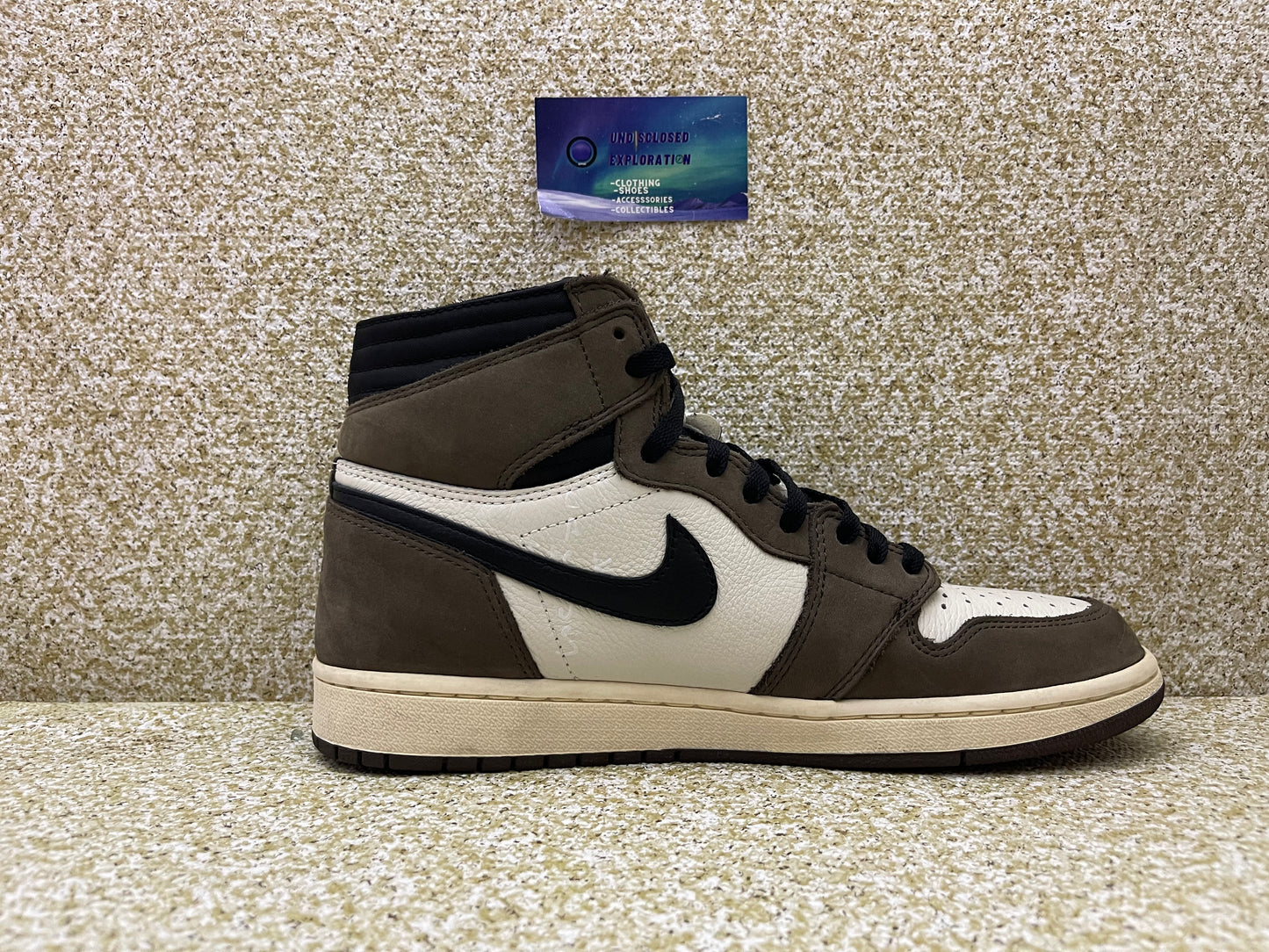 Jordan 1 High Travis Scott Mocha 10 Men/11.5 Women “Preowned”