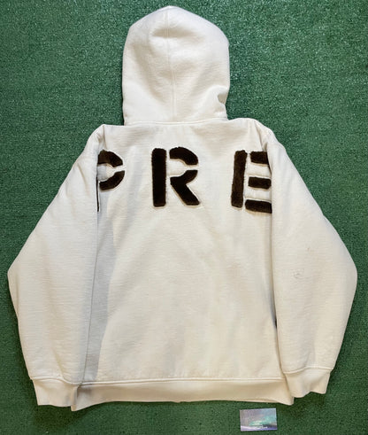 Supreme faux fur natural hoodie