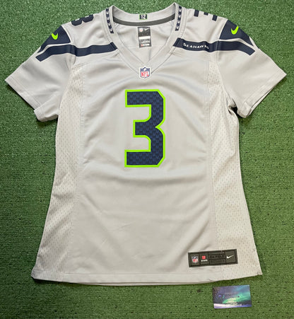 Nike Seattle Seahawks Russell Wilson #3  grey jersey