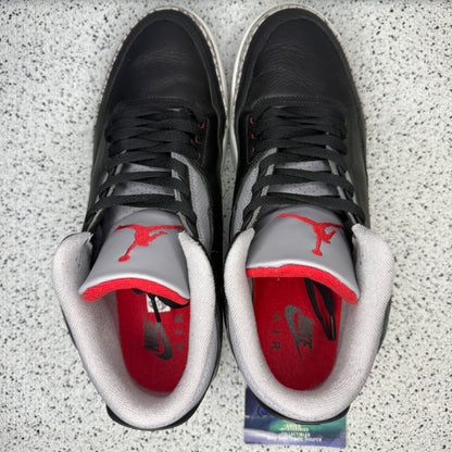 Jordan 3 Black Cement 13 Men “Preowned”