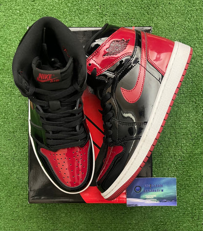 Jordan 1 Patent Bred 8.5 Men/10 Women “Preowned”