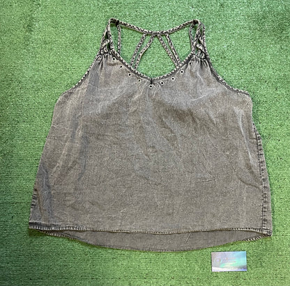 Rock & Republic grey dark wash top