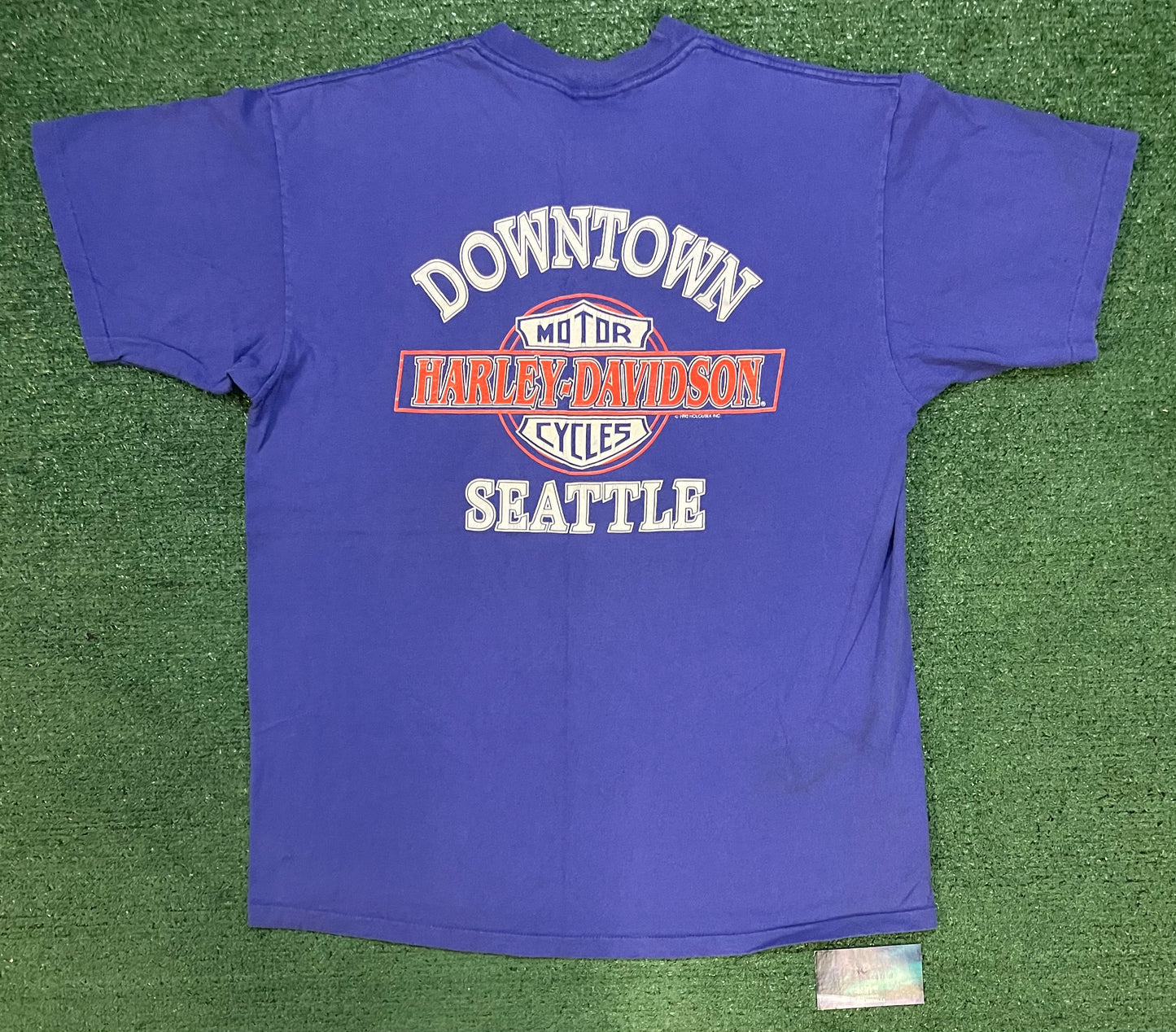 Vintage 1990s Harley Davidson Wings Of Steel tee